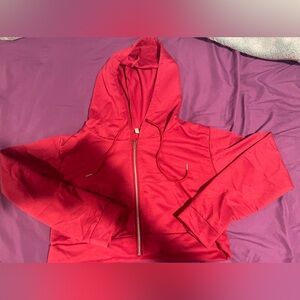 Women’s size 2 pink/red cropped hoodie